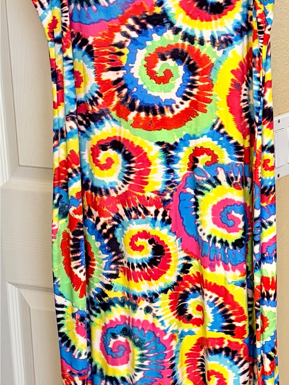 Pas de Rouge Multicolor Tie-Dye Maxi Dress